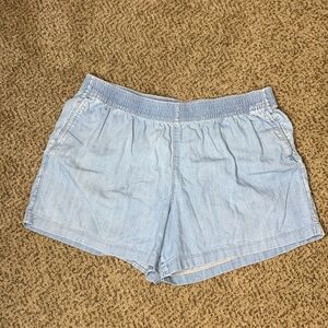 Gap jean shorts elastic waist